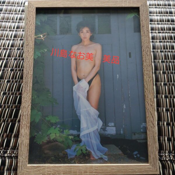 川島なお美 グラビア 額装品 美乳 美品