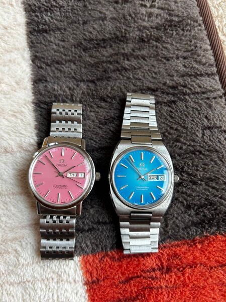 【美品】1970年代 オメガ シーマスター メンズ 自動巻き 2本セット 稼働 ※バラ売り要相談