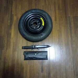 ミラの純正スペアタイヤとジャッキセット