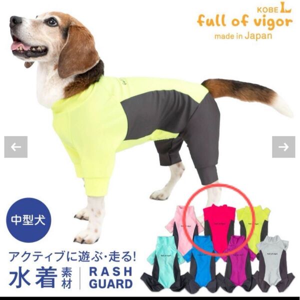 フルオブビガー ドッグプレイ(R) サイド切替 ラッシュガード 犬服 中型犬 ドッグウェア 水着 オールシーズン