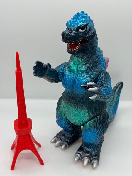 ゴジラ ソフビ 怪獣 ブルマァク 怪獣シリーズ メタリックブルー