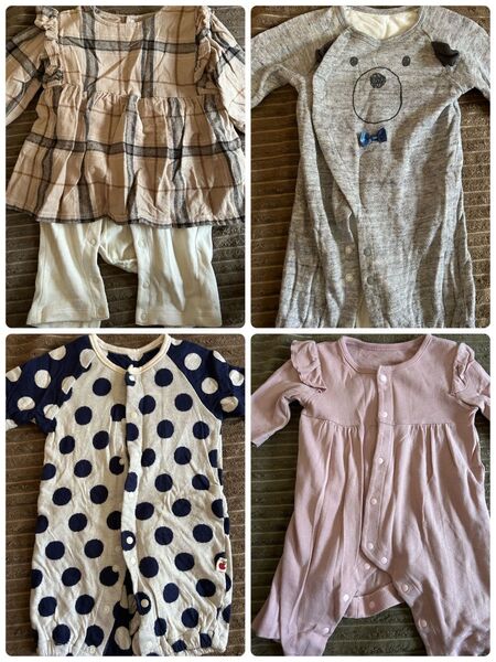 ベビーロンパース 50〜60.70cm 春.夏 ロンパース ベビー服