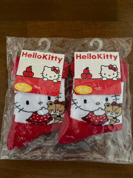 靴下キッズ用 ハローキティ 2足セット