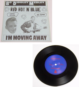 45rpm/ Red Hot 'n' Blue - Bo Diddley Medley / I´m Moving Away / ロカビリー, Fury Records,イギリス,UK,モダン,Limited Edition