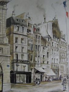 Art hand Auction Tsuguharu Foujita, [Paris street view], From a rare limited edition collection of artworks for framing, Beauty products, New frame included, Japanese painter, postage included, Painting, Oil painting, Nature, Landscape painting