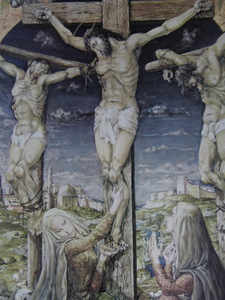 Art hand Auction Tsuguharu Foujita, [Crucifixion], Provenant d'une rare collection d'œuvres d'art en édition limitée à encadrer, Produits de beauté, Nouveau cadre inclus, peintre japonais, frais de port inclus, Peinture, Peinture à l'huile, Portraits