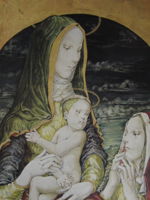 Tsuguharu Foujita, 【Madonna】, Aus einer seltenen limitierten Sammlung von Kunstwerken zum Einrahmen, Schönheitsprodukte, Neuer Rahmen inklusive, Japanischer Maler, Porto inklusive, Malerei, Ölgemälde, Porträts