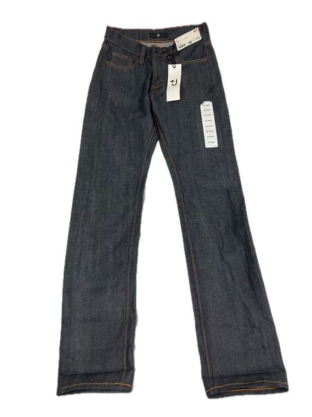 【新品タグ付】UNIQLO +J セルビッジストレートジーンズ 22