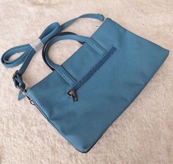 新品・未使用 ノーブランド バイカラー 2層ショルダーバック ハンドバッグ 可愛らしいデザイン 普段使い