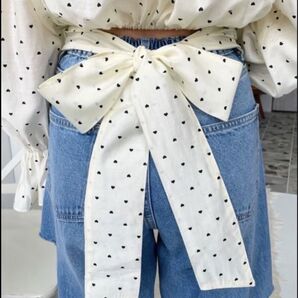 【新品】2wayガーリーシャツ ホワイト M