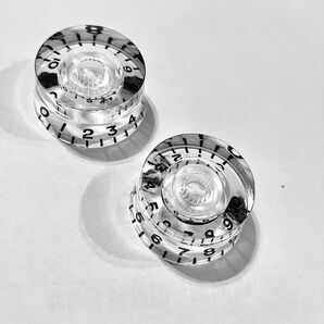 ギター ボリュームノブ ダイヤル メーター ベース クリア コントロール トレブル volume 音量 コントロールノブ ①