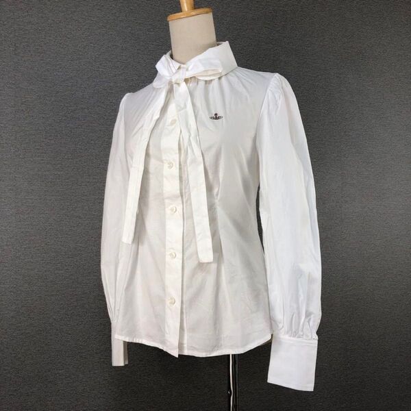 Vivienne Westwood ORBジャガードギャザーボウタイシャツ 1