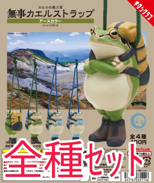 全種セット【新品未使用】カエルの森工房 無事カエルストラップ ~アースカラー~ ガチャガチャ カプセルフィギュア カプセルトイ