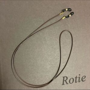 長め メガネチェーン ロー引き紐