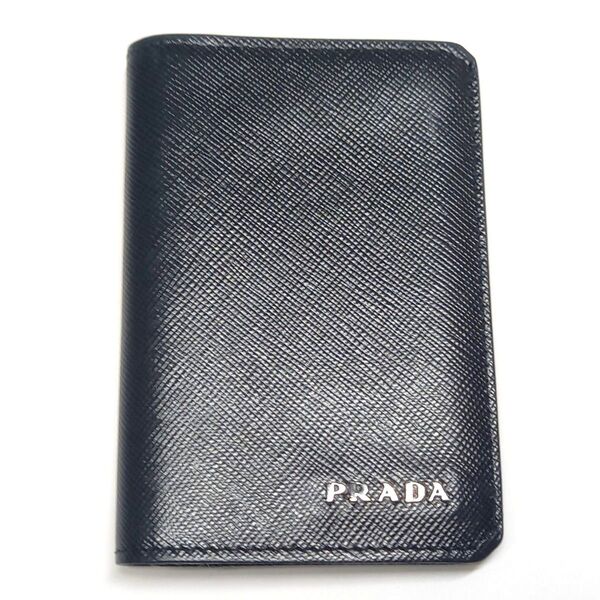 PRADA プラダ カードケース 名刺入れ 定期入れ パスケース ビジネス ダークグリーン