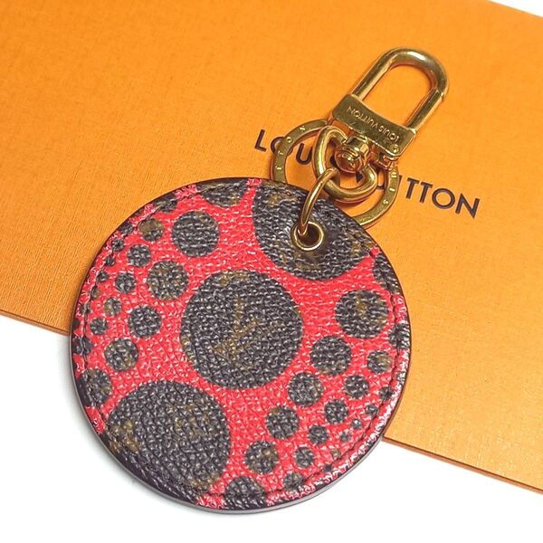 LOUIS VUITTON ルイヴィトン ポルトクレ 草間彌生コラボ パンプキンドット キーリング チャーム M66738