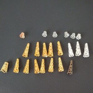 金属製 飾りパーツ まとめ売り ゴールド シルバー