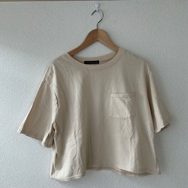 【GORGE】ゴージ レディース ベージュ 半袖Tシャツ 夏 シンプル