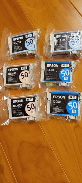エプソン純正 インクカートリッジ IC6CL50 の3色