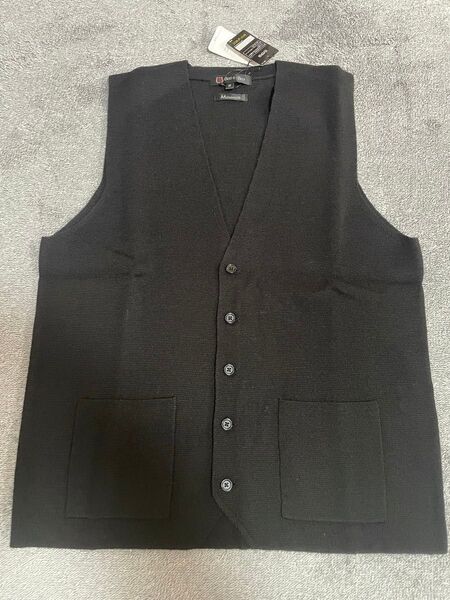 ミラノリブベスト ニットベスト ブラック M 新品 未使用