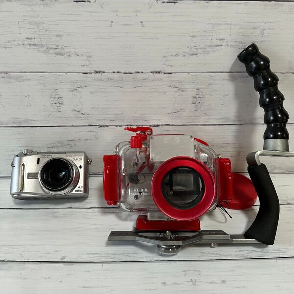 ダイビング 水中撮影セット デジカメ 防水プロテクタ アーム メンテナンスセット デジタルカメラ OLYMPUS オリンパス
