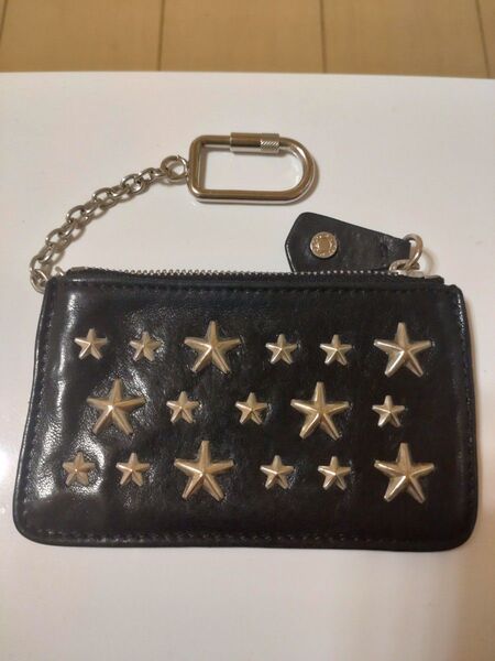 JIMMY CHOO スタースタッズ キーホルダー ブラック