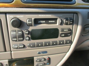 # Jaguar S type cassette tape deck used J01 part removing equipped AM FM CD audio car stereo speaker tweeter cover net #