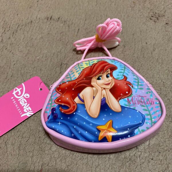 ディズニー アリエル ポーチ ピンク Disney リトル・マーメイド お財布 ミニポシェット 小物入れ
