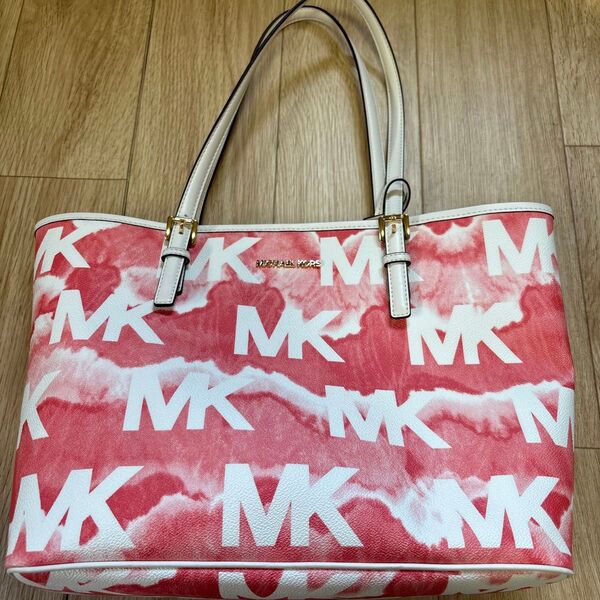 MICHAEL KORS トートバッグ ピンク/ホワイト