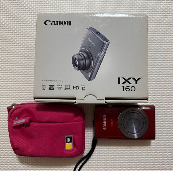 Canon IXY 160 デジタルカメラ レッド