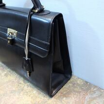 BALLY BELTED LEATHER HAND BAG MADE IN ITALY/バリーベルテッドレザーハンドバッグ_画像4