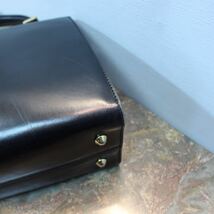 BALLY BELTED LEATHER HAND BAG MADE IN ITALY/バリーベルテッドレザーハンドバッグ_画像6