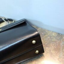 BALLY BELTED LEATHER HAND BAG MADE IN ITALY/バリーベルテッドレザーハンドバッグ_画像7