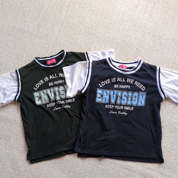 Love Rabby 半袖Tシャツ 2枚セット 130cm 双子コーデ