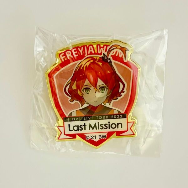 マクロスΔ ワルキューレ Last Mission デジタルガチャ フレイア・ヴィオン まじろイラスト ピンバッジ