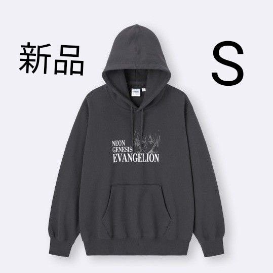エヴァンゲリオン パーカー S GU 新品 ダークグレー 綿100% 渚カヲル