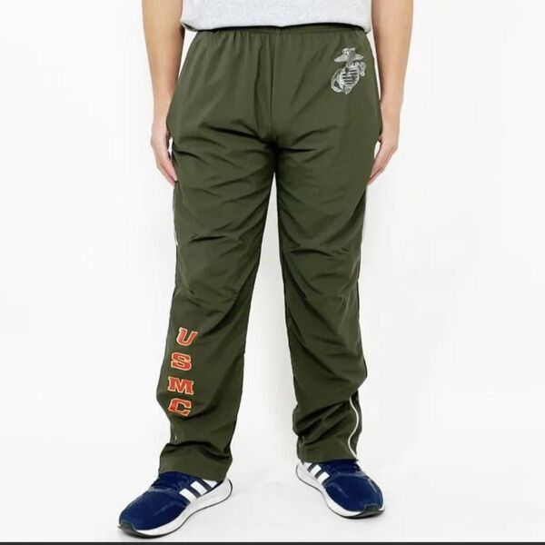 NEW balance ニューバランス USMC トレーニングパンツ オリーブグリーン メンズ