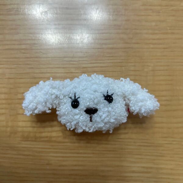 ヘアクリップ 犬 もこもこ ぬいぐるみ