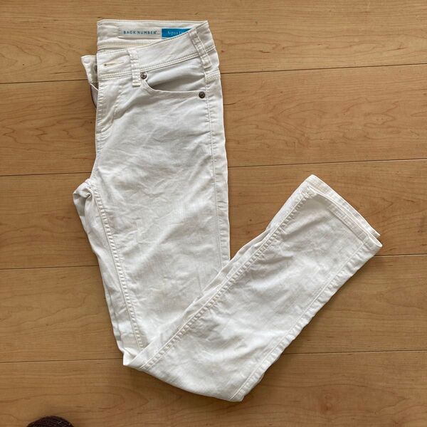 BACK NUMBER Aqua Denim ホワイトデニム ジーンズ 26