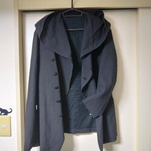 NO.ID/Asymmetry The Front Part Of Hooded Draped Line Silhouette♂♀