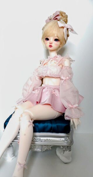 Xaga Doll 1/4 アウトフィット ピンク BJD キャストドール MSD SDM