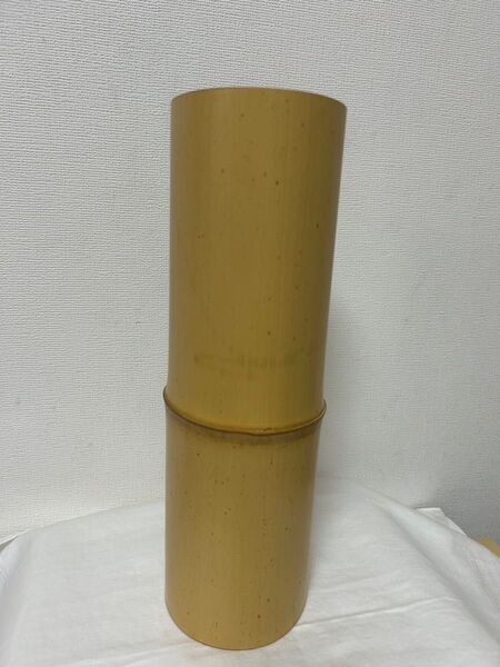伊藤賢一郎 竹寸渡切花入 花入 花入れ 花器 掛置兼用 茶道具 花生 竹製 インテリア