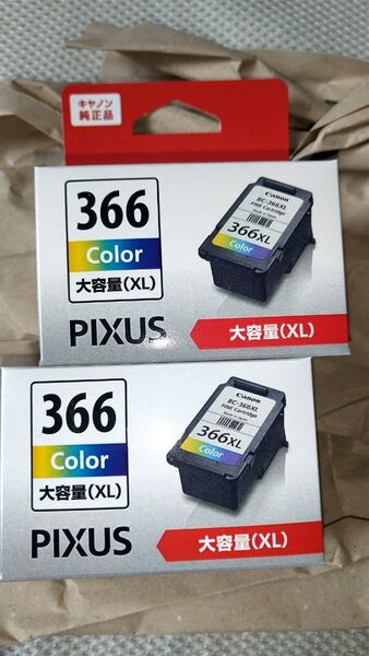 2箱×BC-366XL カラー大 キャノン 純正 インク Canon キヤノン