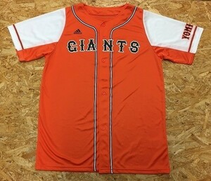 adidas × GIANTS アディダス×読売ジャイアンツ Lサイズ メンズ（レディース？） ベースボールシャツ 野球 半袖 カットソー オレンジなど