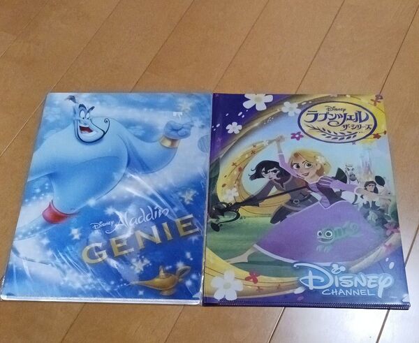 クリアファイル 3D アラジンと魔法のランプ ディズニー ジニー GENIE ラプンツェル セット まとめ売り