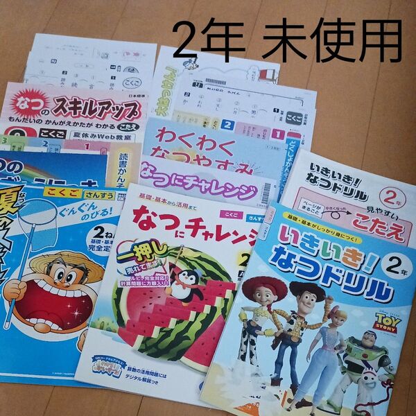 2年生 小ニ 小学生 夏休み 1学期 国語 算数 問題集 ドリル 先取り 予習 復習 まとめ売り セット