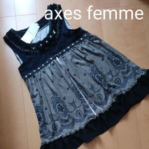 ノースリーブ トップス axes femme