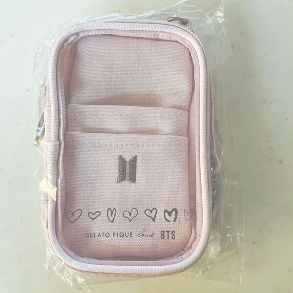 BTS ジェラートピケ キャリーポーチ ピンク CARRY POUCH PINK
