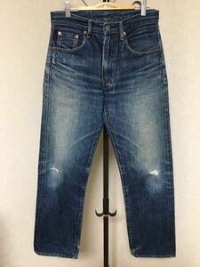 リーバイス502XX ジーンズ　LEVI‘S ヴィンテージ　復刻　ビックE タロンジップ　W32 ウエスト77cm 股下78cm ビンテージ　ヒゲ色落ち抜群