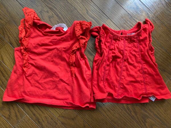 90 70 h&m baby gap 姉妹お揃いトップス2点セット
